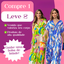 [COMPRE 1, LEVE 2] Vestido Encanto Tropical + Bolsa de Brinde