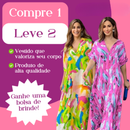 [COMPRE 1, LEVE 2] Vestido Encanto Tropical + Bolsa de Brinde