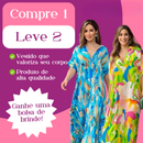 [COMPRE 1, LEVE 2] Vestido Encanto Tropical + Bolsa de Brinde