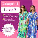 [COMPRE 1, LEVE 2] Vestido Encanto Tropical + Bolsa de Brinde