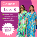 [COMPRE 1, LEVE 2] Vestido Encanto Tropical + Bolsa de Brinde